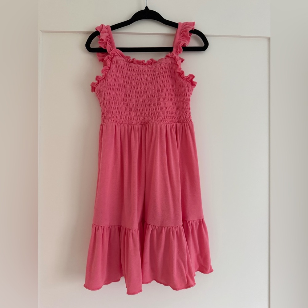 Kyte Baby Pink Smocked Dress Guava 3T